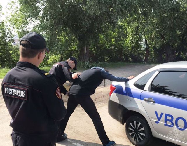 В Димитровграде сотрудники Росгвардии задержали подозреваемого в уличном грабеже 