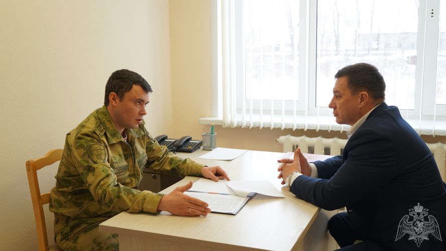 Заместитель начальника Управления Росгвардии по Ульяновской области провел встречу с председателем Ассоциации ветеранов боевых действий ОВД и ВВ МВД РФ
