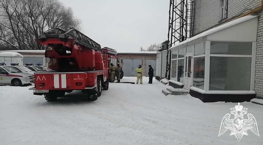 В Димитровграде росгвардейцы совместно с сотрудниками МЧС провели пожарно-тактические учения