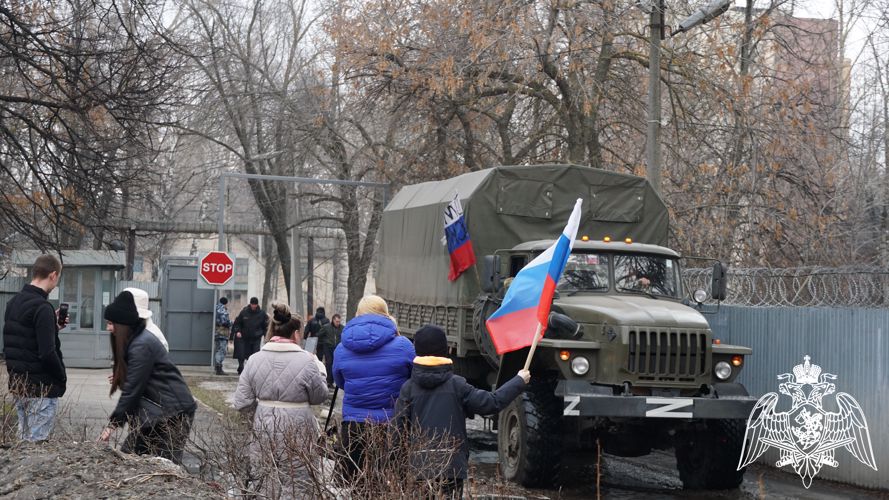 В Ульяновске встретили росгвардейцев, участвовавших в специальной военной операции