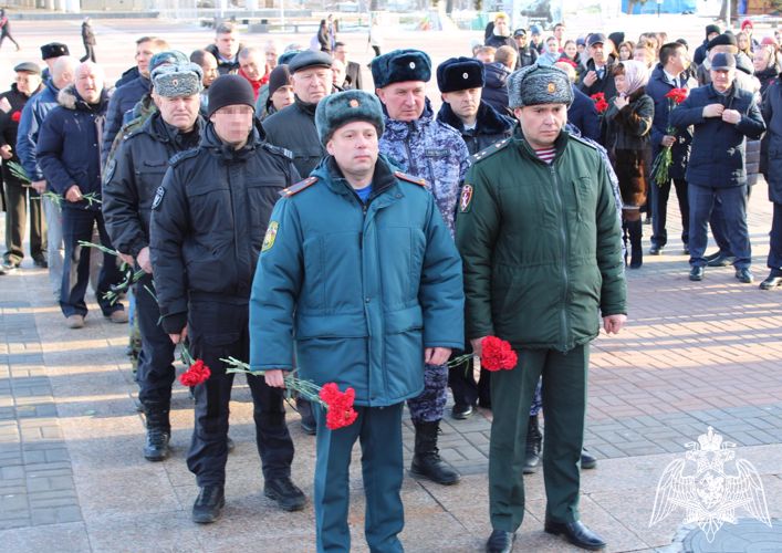 В Ульяновске росгвардейцы почтили память Героя России Дмитрия Разумовского