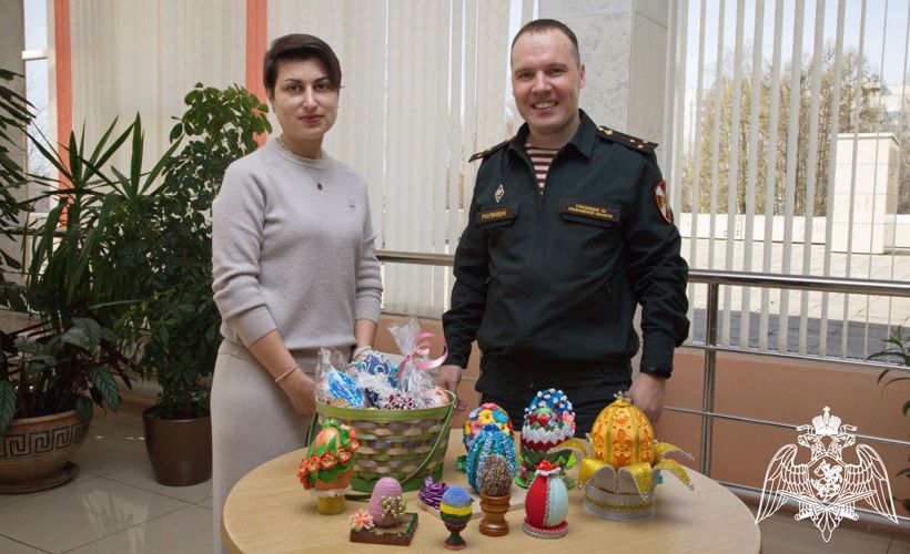 В Ульяновске воспитанники «Гвардейской смены» и офицеры Росгвардии посетили госпиталь ветеранов 