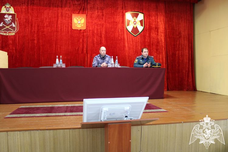 В Управлении Росгвардии по Ульяновской области прошло профилактическое занятие по пожарной безопасности