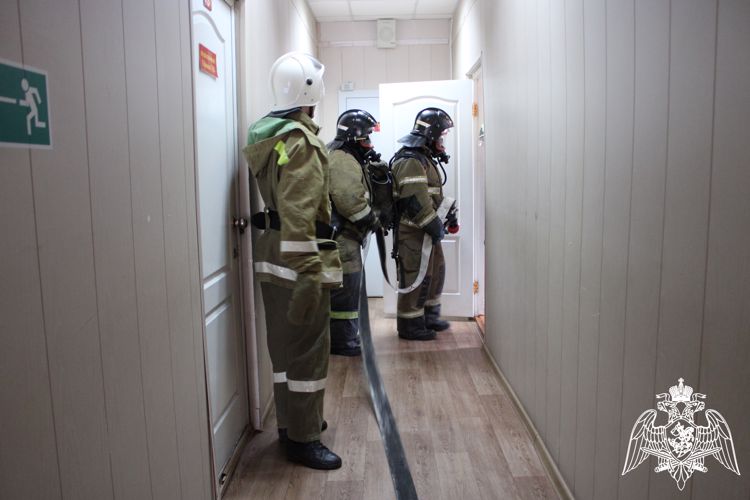 В Управлении Росгвардии по Ульяновской области прошли совместные учения с МЧС