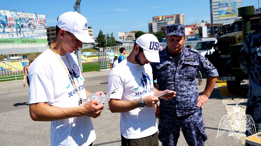 Ульяновские росгвардейцы приняли участие во Всероссийском марафоне «Земля спорта»