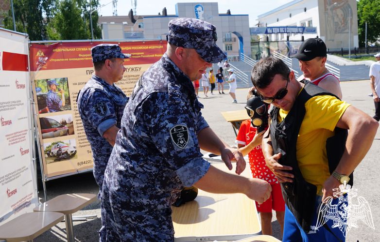 Ульяновские росгвардейцы приняли участие во Всероссийском марафоне «Земля спорта»