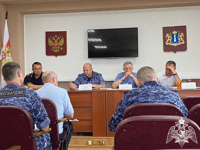 В Управлении Росгвардии по Ульяновской области прошло заседание оперативного штаба по вопросам обеспечения безопасности в День знаний и Единый день голосования