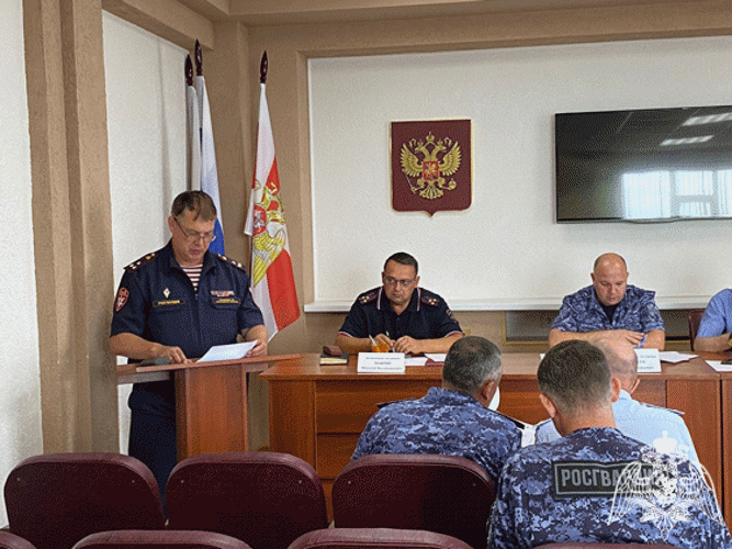 В Управлении Росгвардии по Ульяновской области прошло заседание оперативного штаба по вопросам обеспечения безопасности в День знаний и Единый день голосования