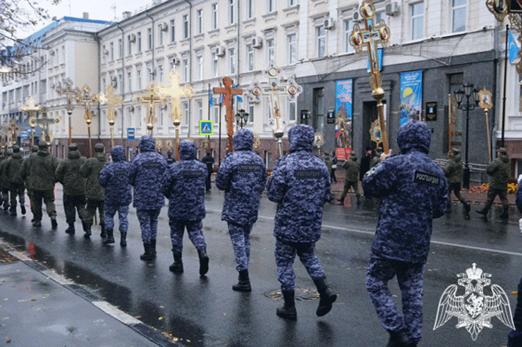 Ульяновские росгвардейцы совершили крестный ход с мощами великомученика Георгия Победоносца