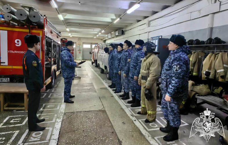 Ульяновские росгвардейцы провели пожарно-практические занятия 