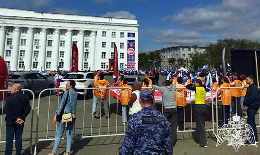 Ульяновские росгвардейцы обеспечили правопорядок во время 80-й областной легкоатлетической эстафеты