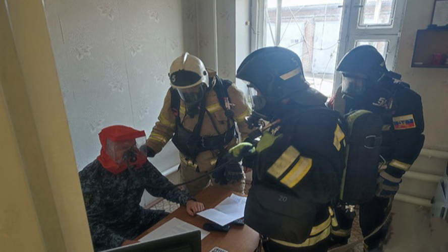 Ульяновские росгвардейцы приняли участие в пожарно-тактических учениях