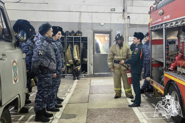В Ульяновске сотрудники Росгвардии приняли участие в пожарно-тактических занятиях