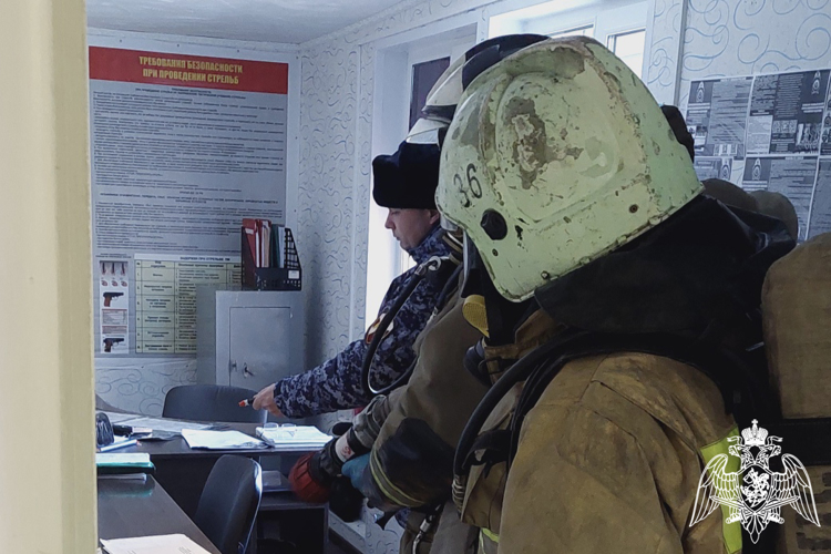 Ульяновские росгвардейцы приняли участие в пожарно-тактических учениях