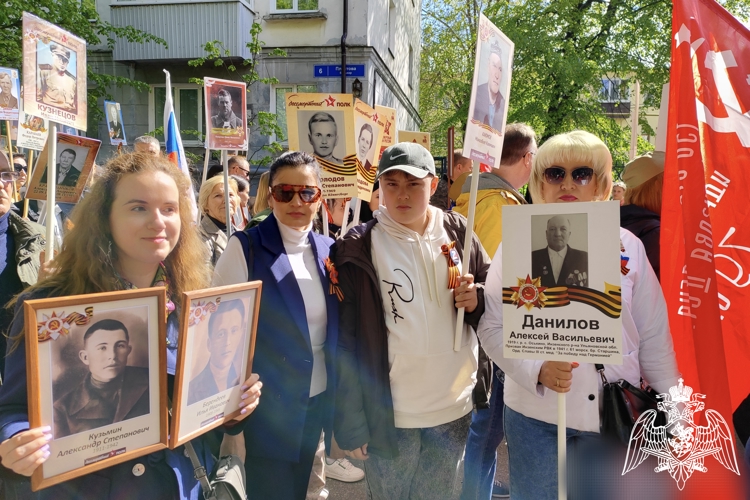 Ульяновские росгвардейцы приняли участие в шествии «Бессмертного полка»