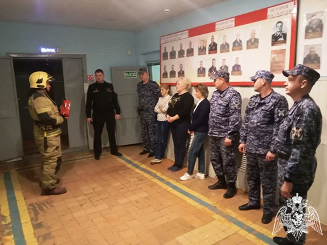 Ульяновские росгвардейцы отработали действия при пожароопасных ситуациях
