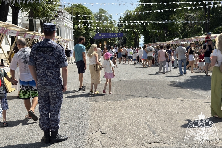 Сотрудники Росгвардии обеспечили безопасность во время проведения фестиваля «Бульвар» в Ульяновске