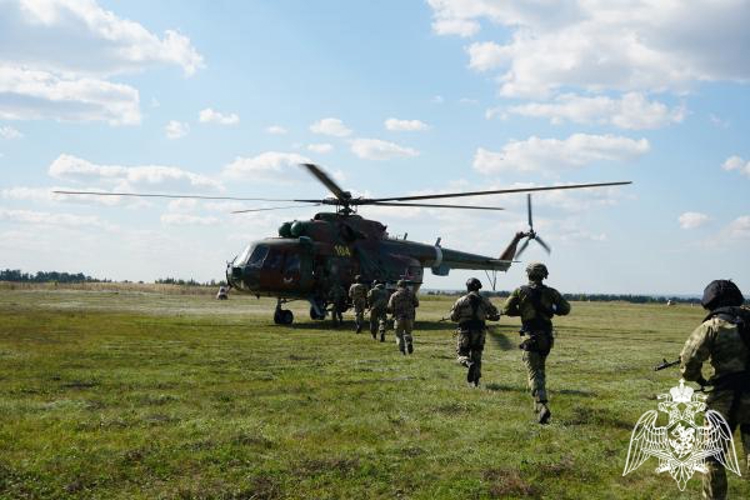 В Ульяновске росгвардейцы провели тренировку по беспарашютному десантированию