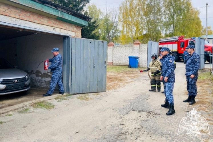 В Ульяновской области Росгвардия провела пожарно-тактические учения