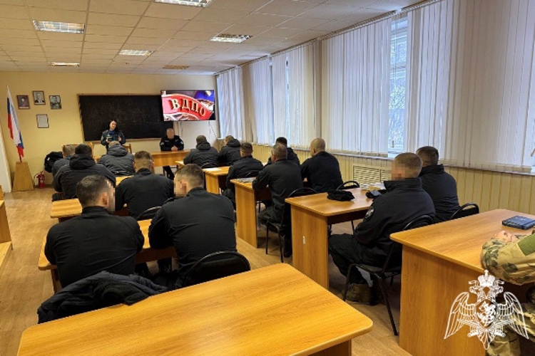 Ульяновские росгвардейцы прослушали лекцию по пожарной безопасности в период новогодних праздников