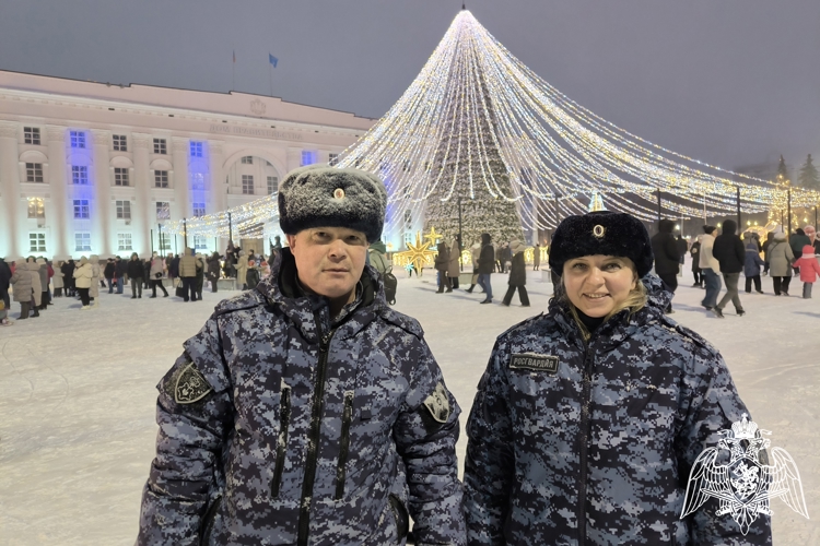 Сотрудники Росгвардии обеспечили безопасность ульяновцев в новогоднюю ночь